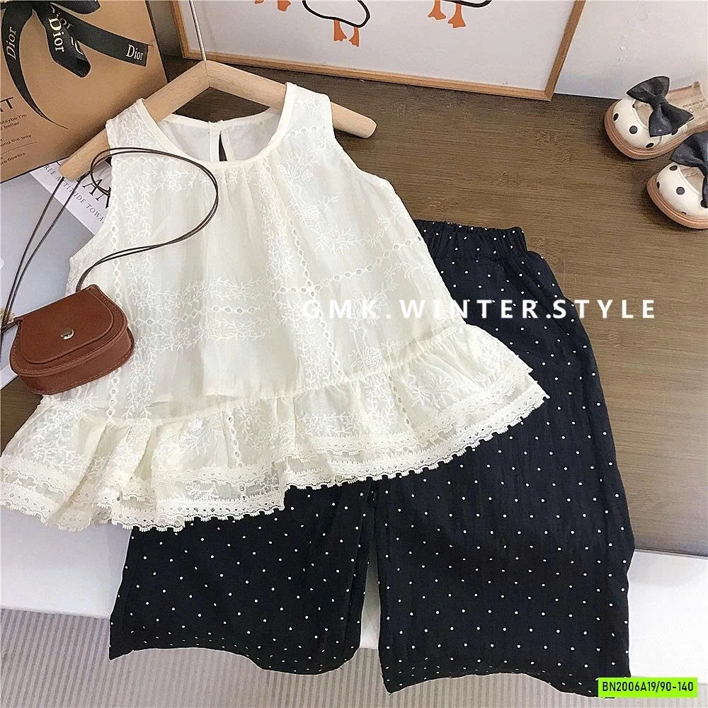 SÉT ÁO BBD THÊU MIX QUẦN SUÔNG BI