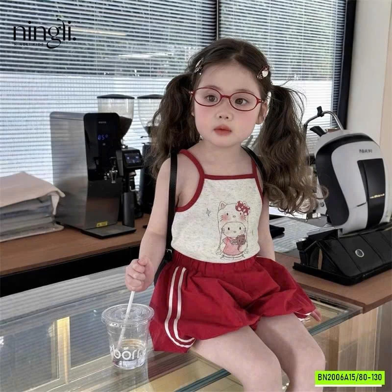 SÉT ÁO 2 DÂY QUẦN BÍ ĐỎ