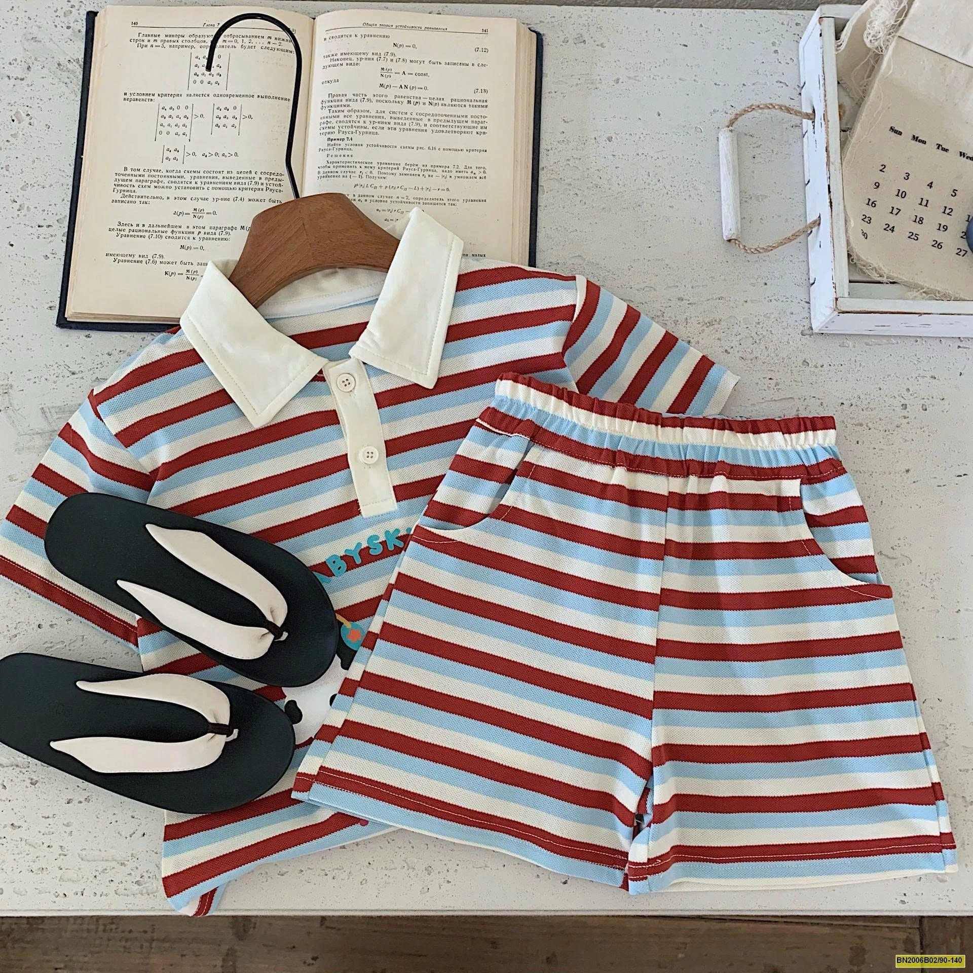 SET BỘ POLO KẺ CỘC TAY BT