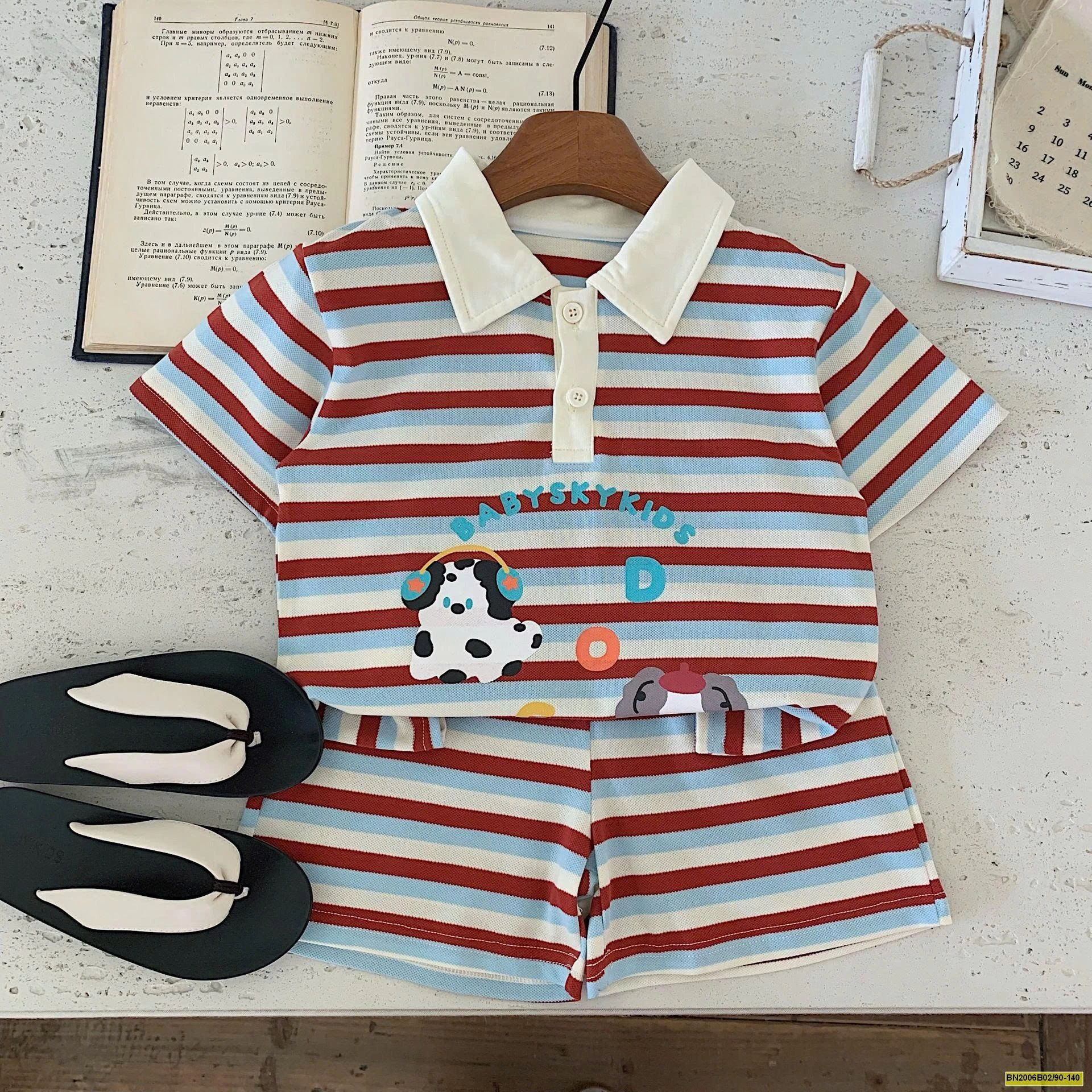 SET BỘ POLO KẺ CỘC TAY BT