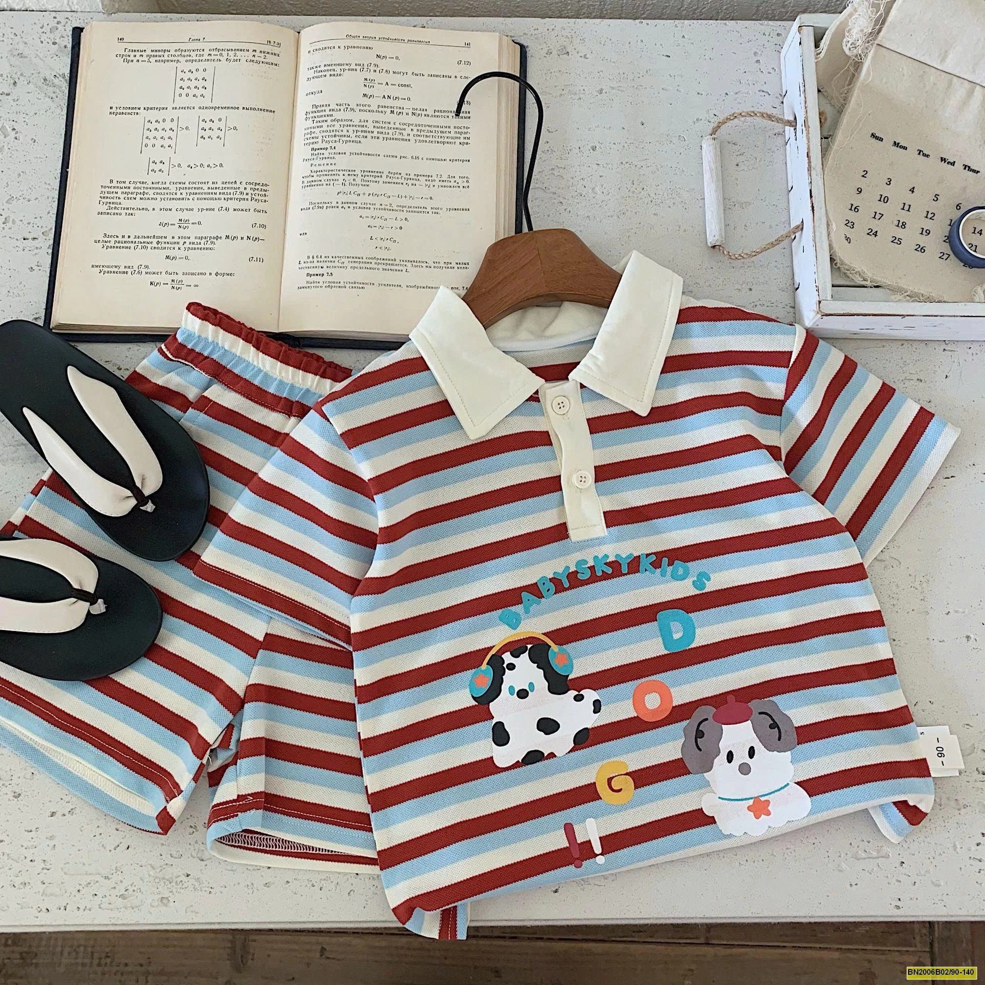 SET BỘ POLO KẺ CỘC TAY BT