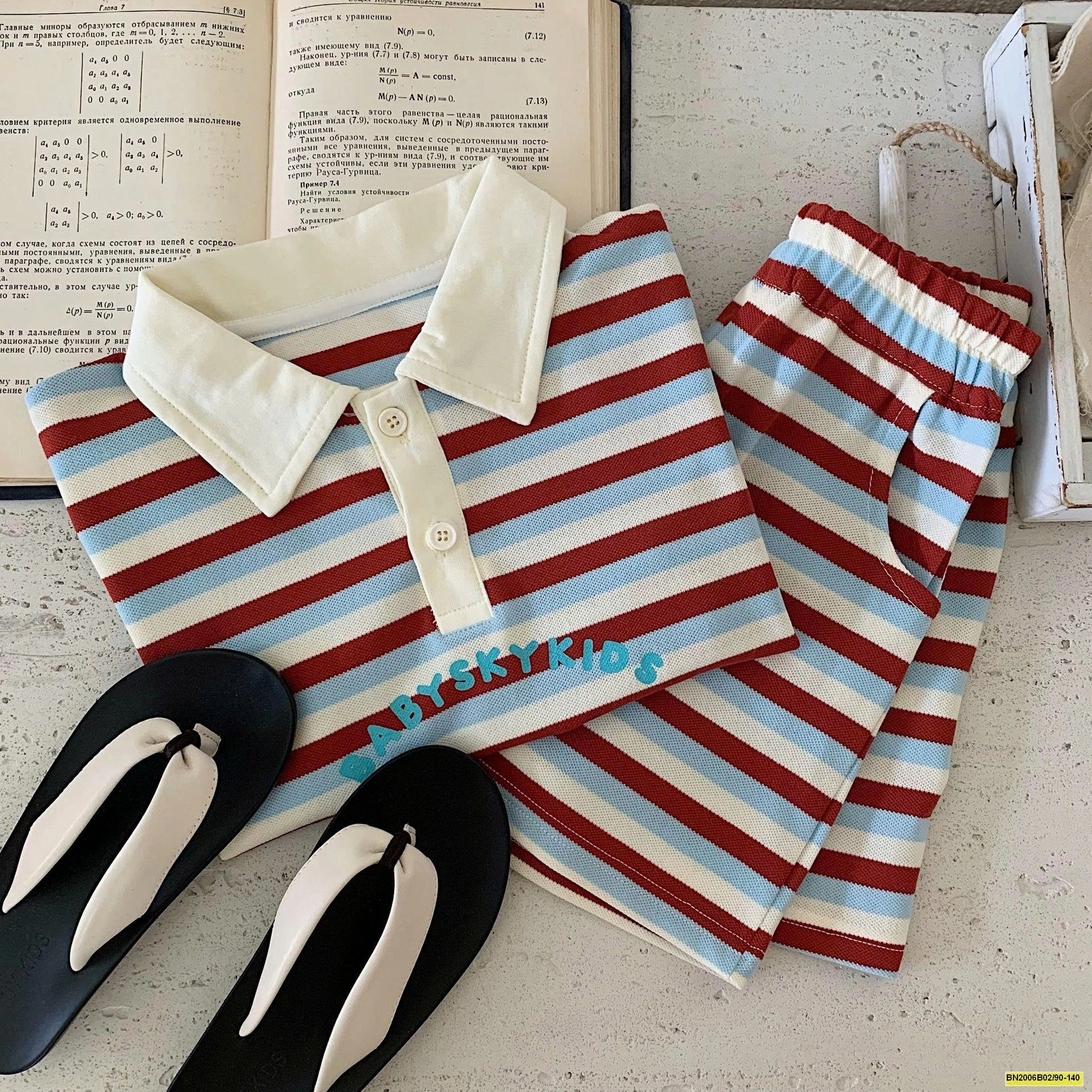 SET BỘ POLO KẺ CỘC TAY BT