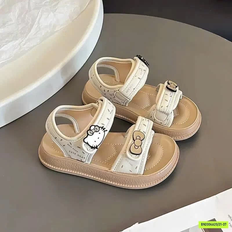 SANDAL GẮN CHARM KITTY BÉ GÁI
