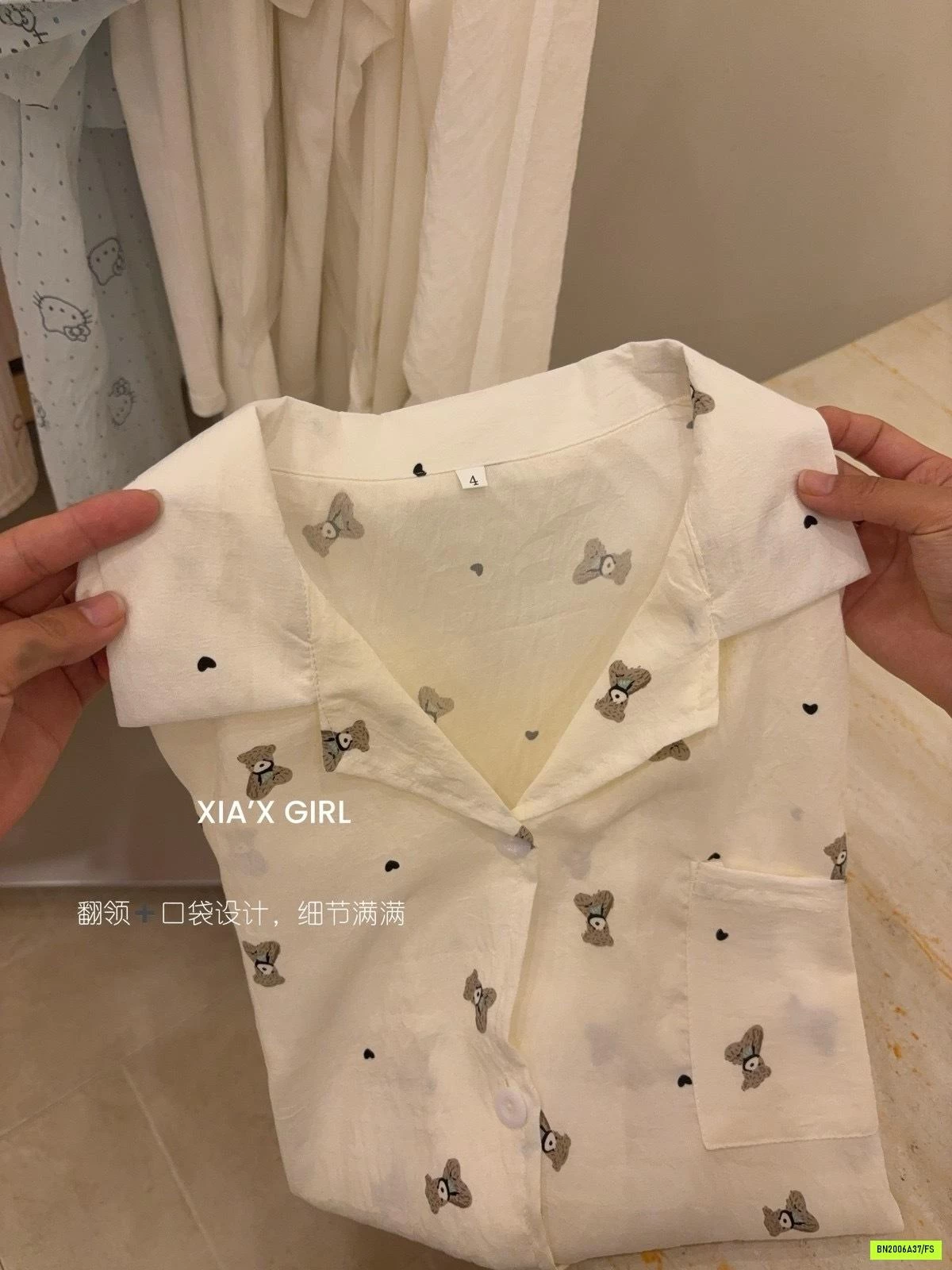 PIZAMA CỘC HOẠT HÌNH XIAGIRL