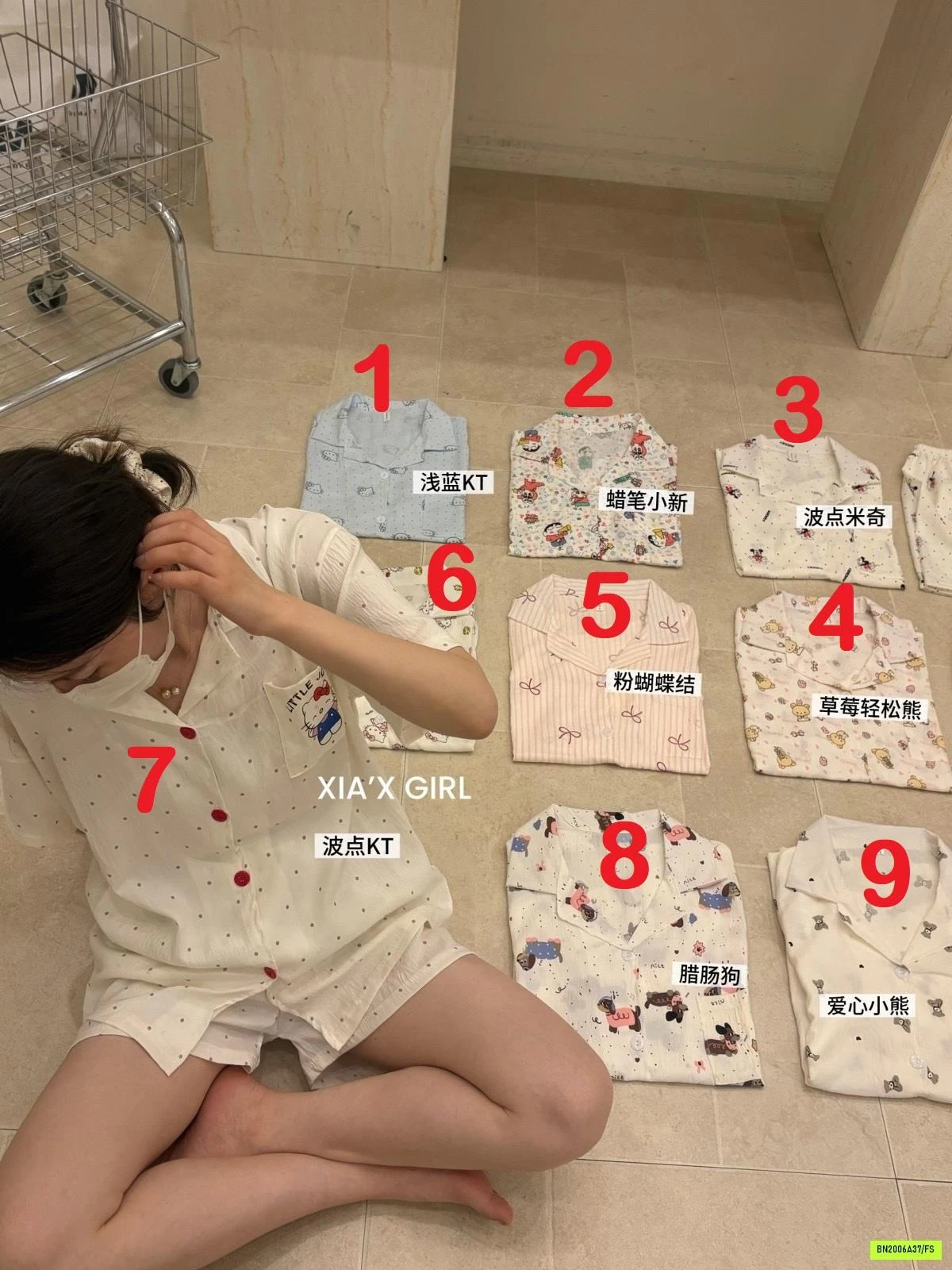 PIZAMA CỘC HOẠT HÌNH XIAGIRL