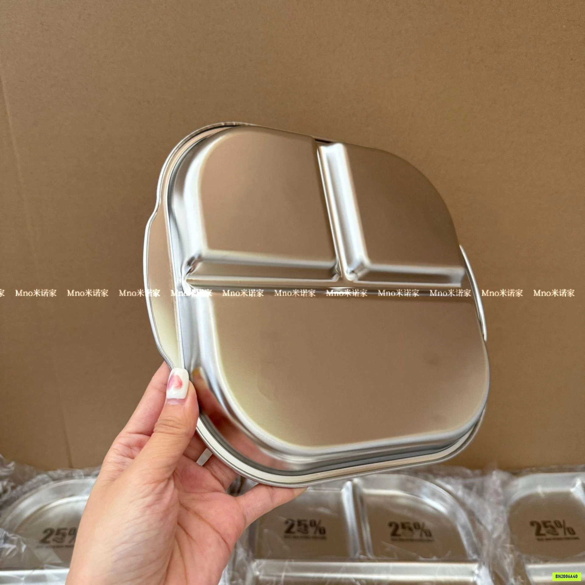 KHAY CƠM INOX 3 NGĂN