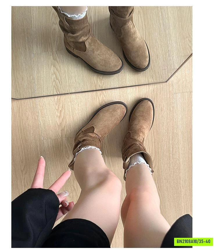 BOOT NHUNG CỔ LỠ NỮ