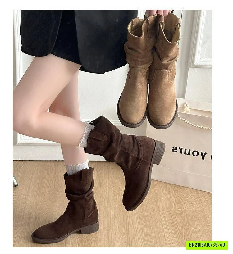 BOOT NHUNG CỔ LỠ NỮ