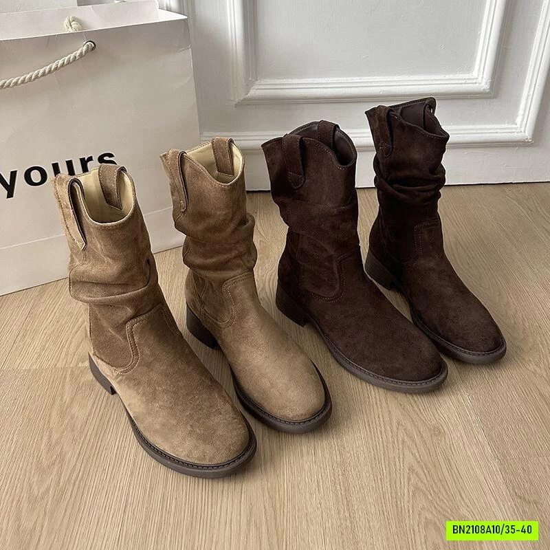 BOOT NHUNG CỔ LỠ NỮ