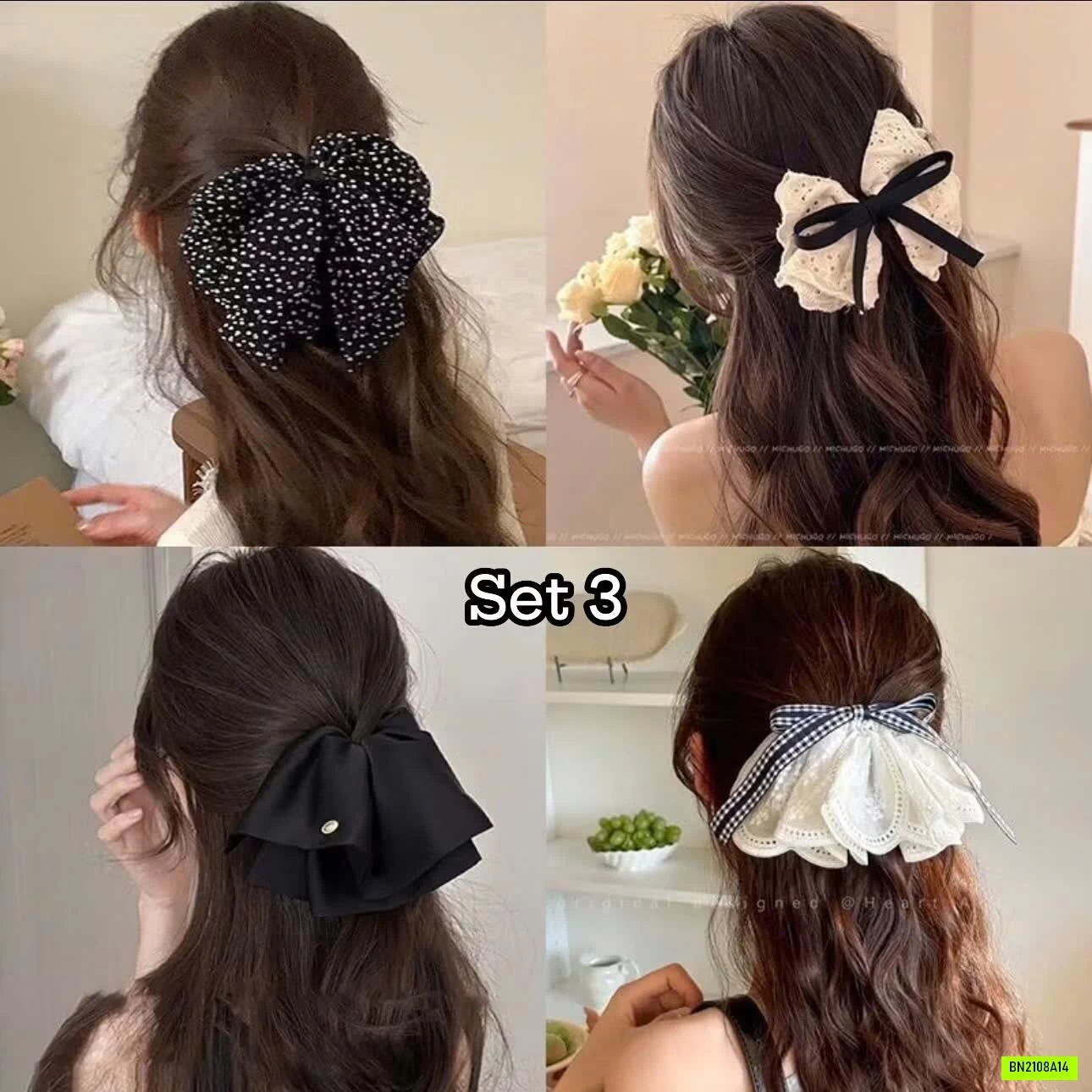 SET 4 KẸP TÓC PHONG CÁCH TIỂU THƯ