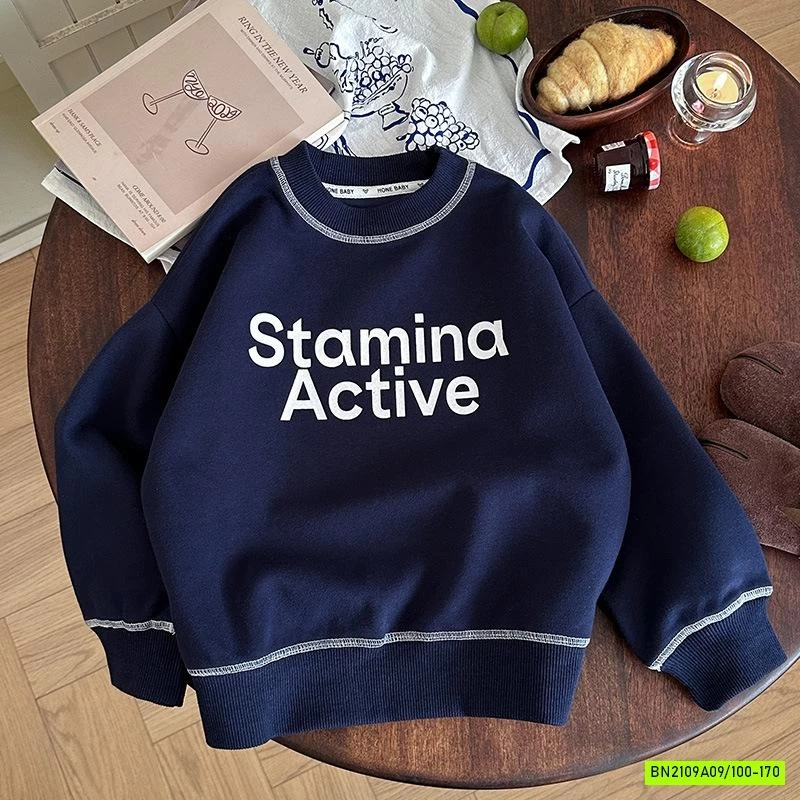 ÁO NỈ ÉP IN CHỮ PHỐI VIỀN SZ ĐẠI