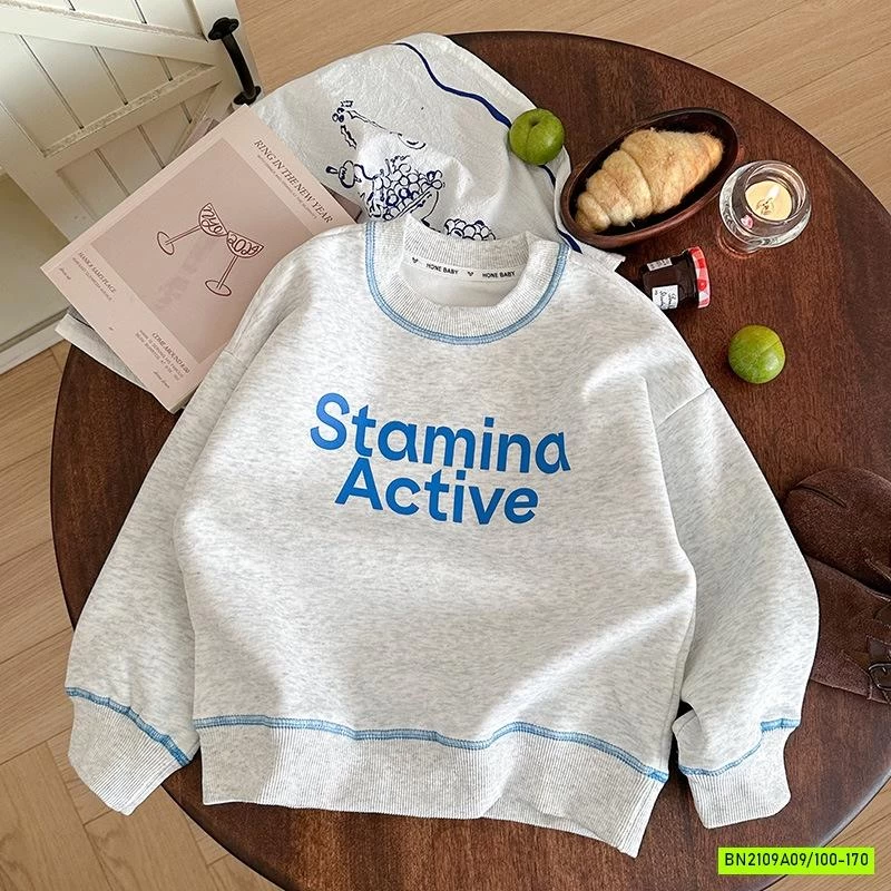 ÁO NỈ ÉP IN CHỮ PHỐI VIỀN SZ ĐẠI