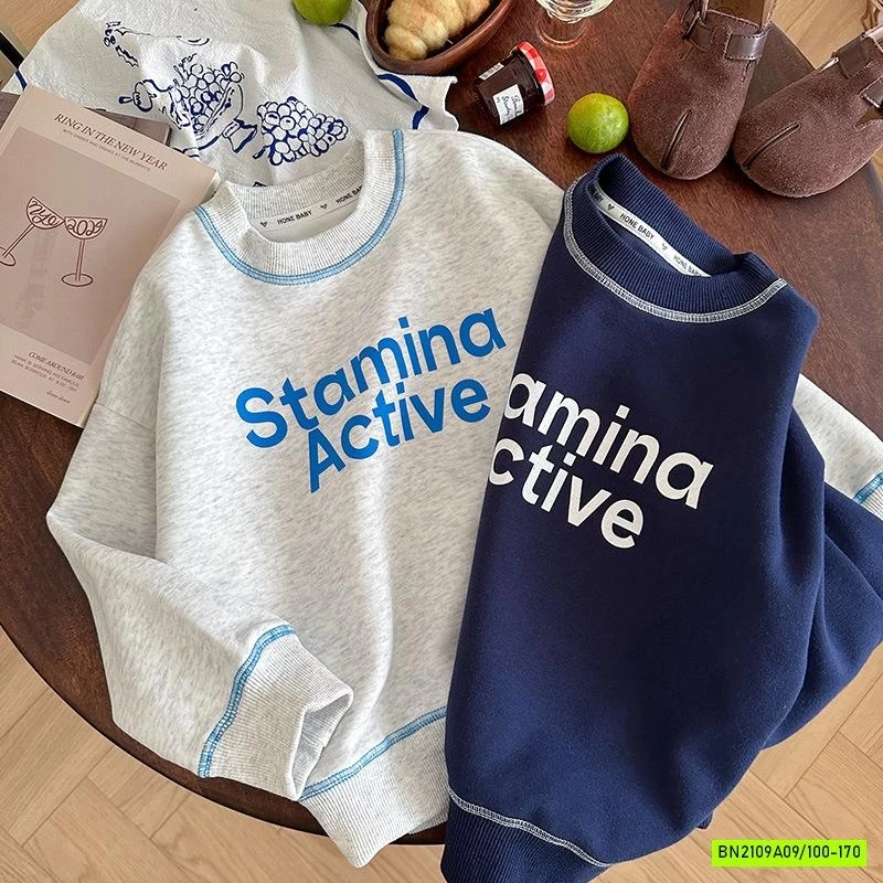 ÁO NỈ ÉP IN CHỮ PHỐI VIỀN SZ ĐẠI