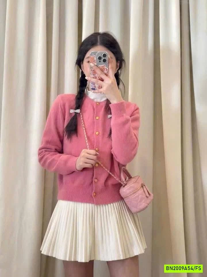 CARDIGAN LEN CỔ TRÒN BASIC