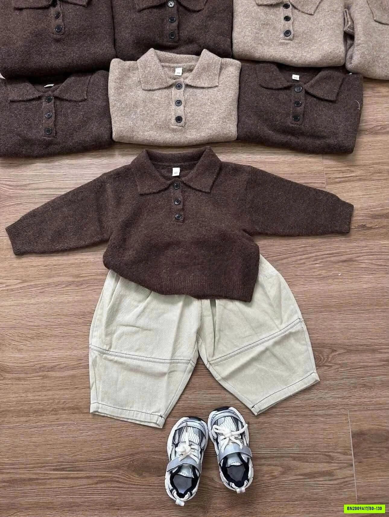 SÉT POLO LEN MIX BAGGY VINTAGE