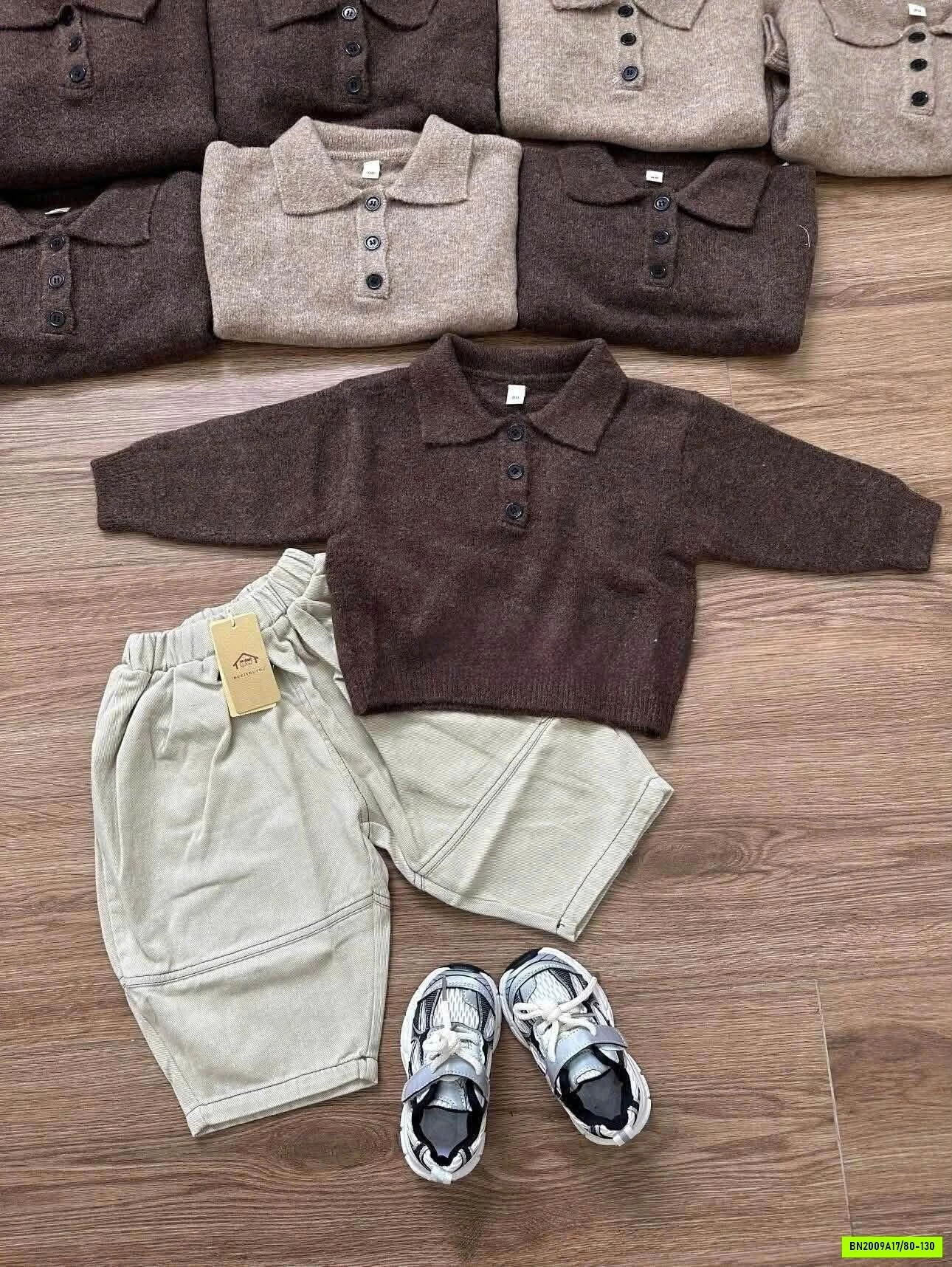 SÉT POLO LEN MIX BAGGY VINTAGE