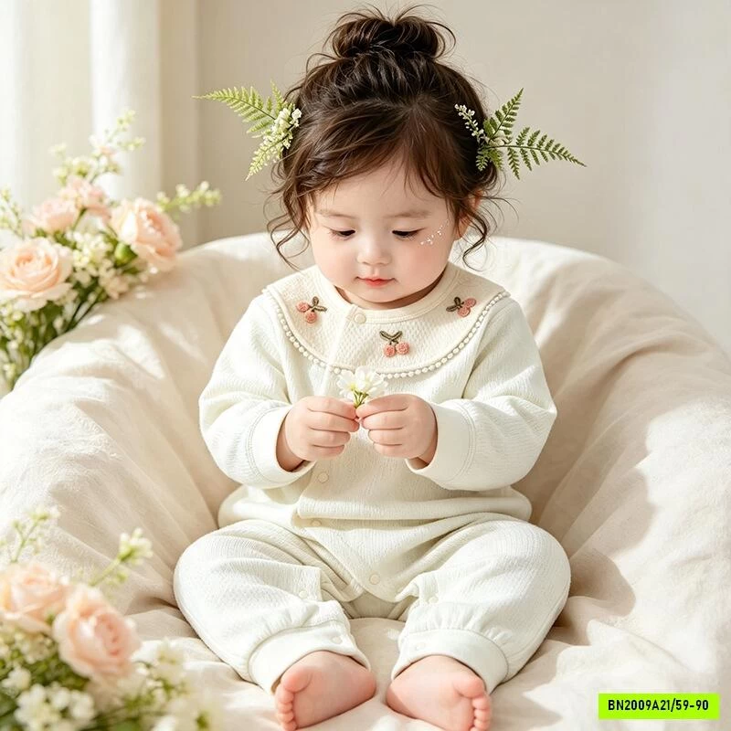 BODY NỈ THÊU BÉ GÁI XINH XẮN