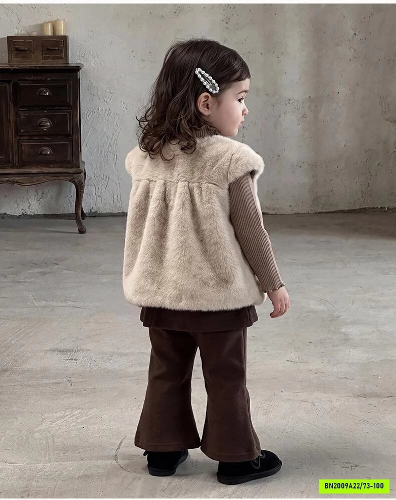 SÉT ĐỒ NÂU VINTAGE BÉ GÁI SZ NHÍ