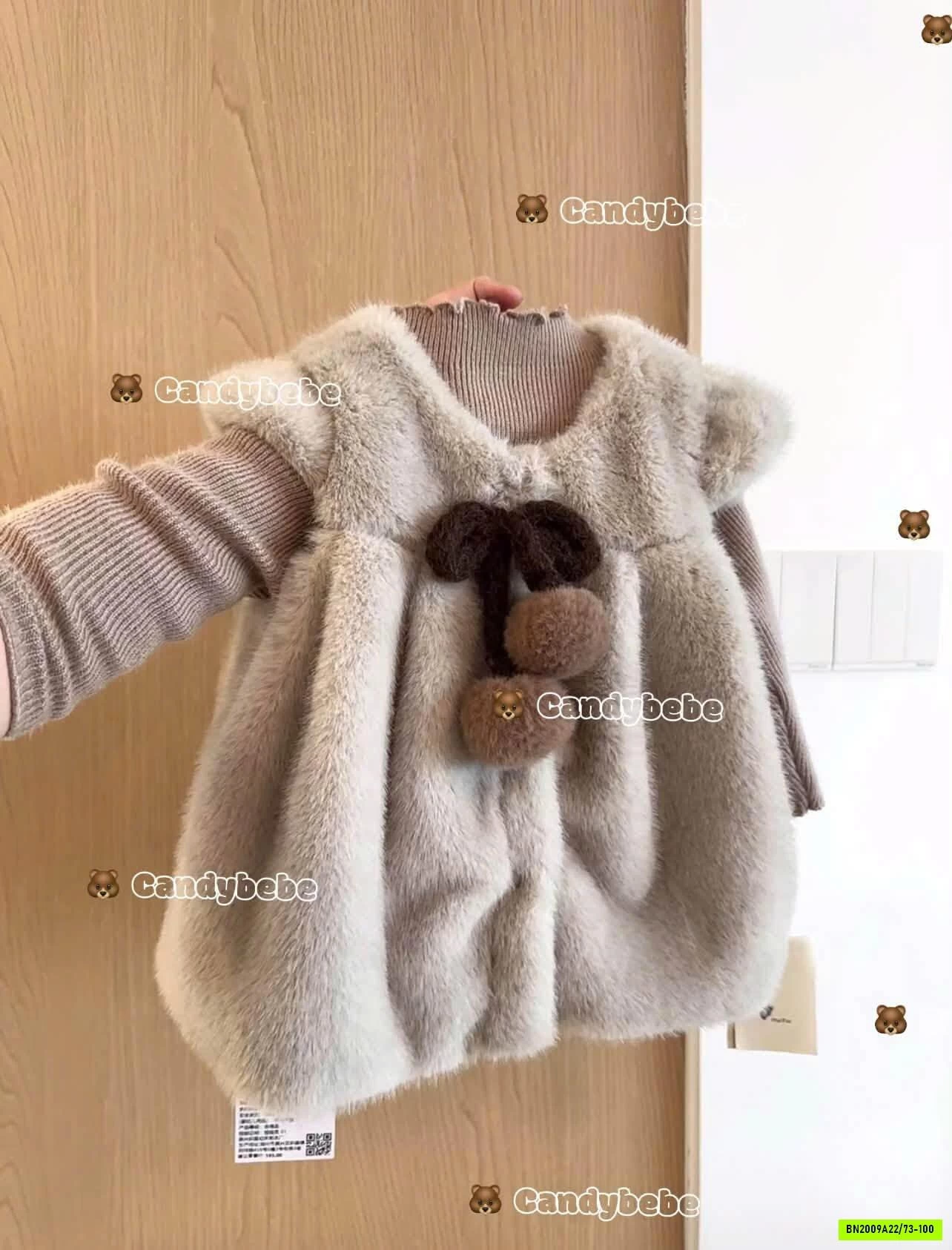 SÉT ĐỒ NÂU VINTAGE BÉ GÁI SZ NHÍ