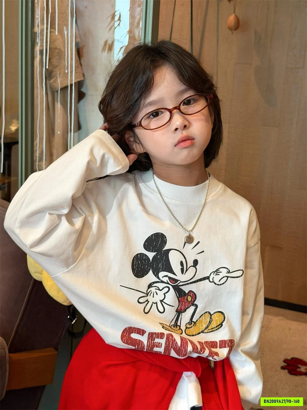 ÁO MICKEY GIỮ NHIỆT CỔ 3 PHÂN