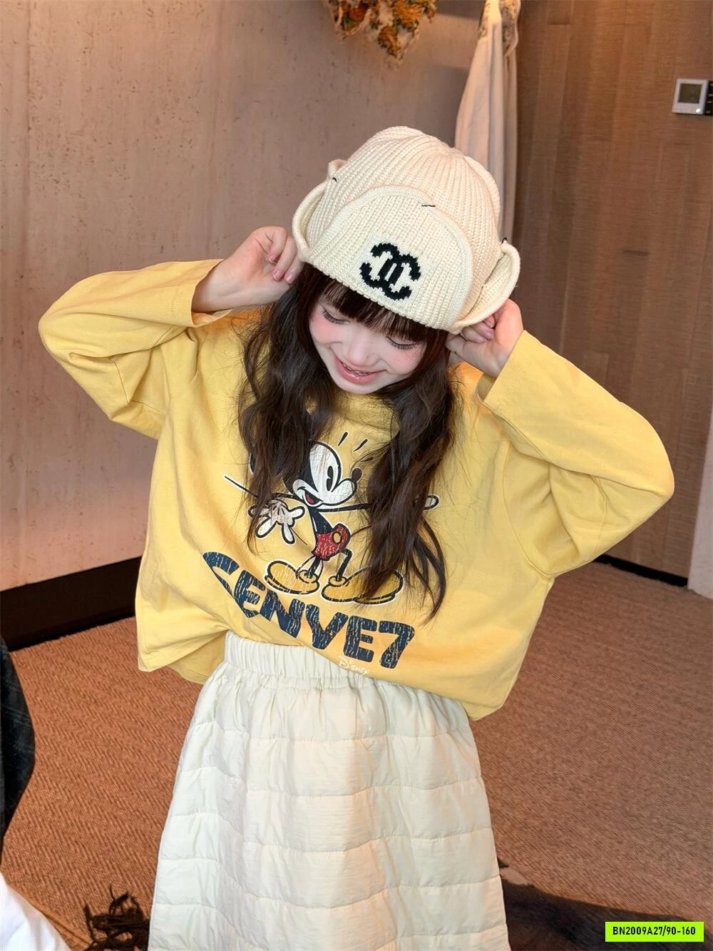 ÁO MICKEY GIỮ NHIỆT CỔ 3 PHÂN