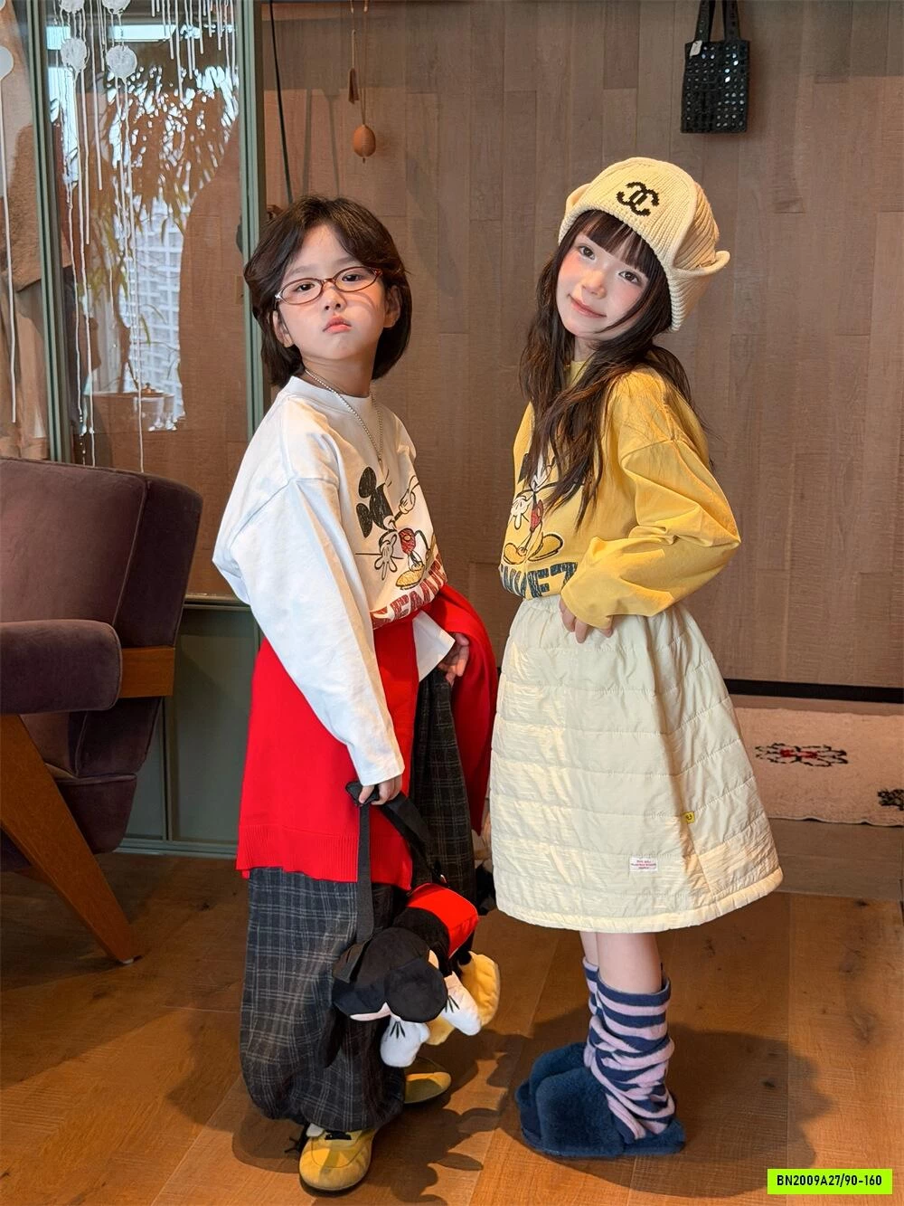 ÁO MICKEY GIỮ NHIỆT CỔ 3 PHÂN