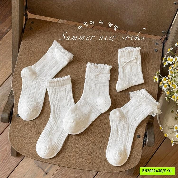 SET 5 ĐÔI TẤT LƯỚI CAO CỔ TIỂU THƯ