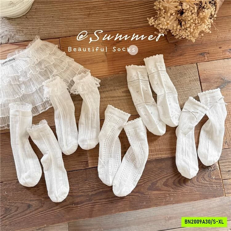 SET 5 ĐÔI TẤT LƯỚI CAO CỔ TIỂU THƯ