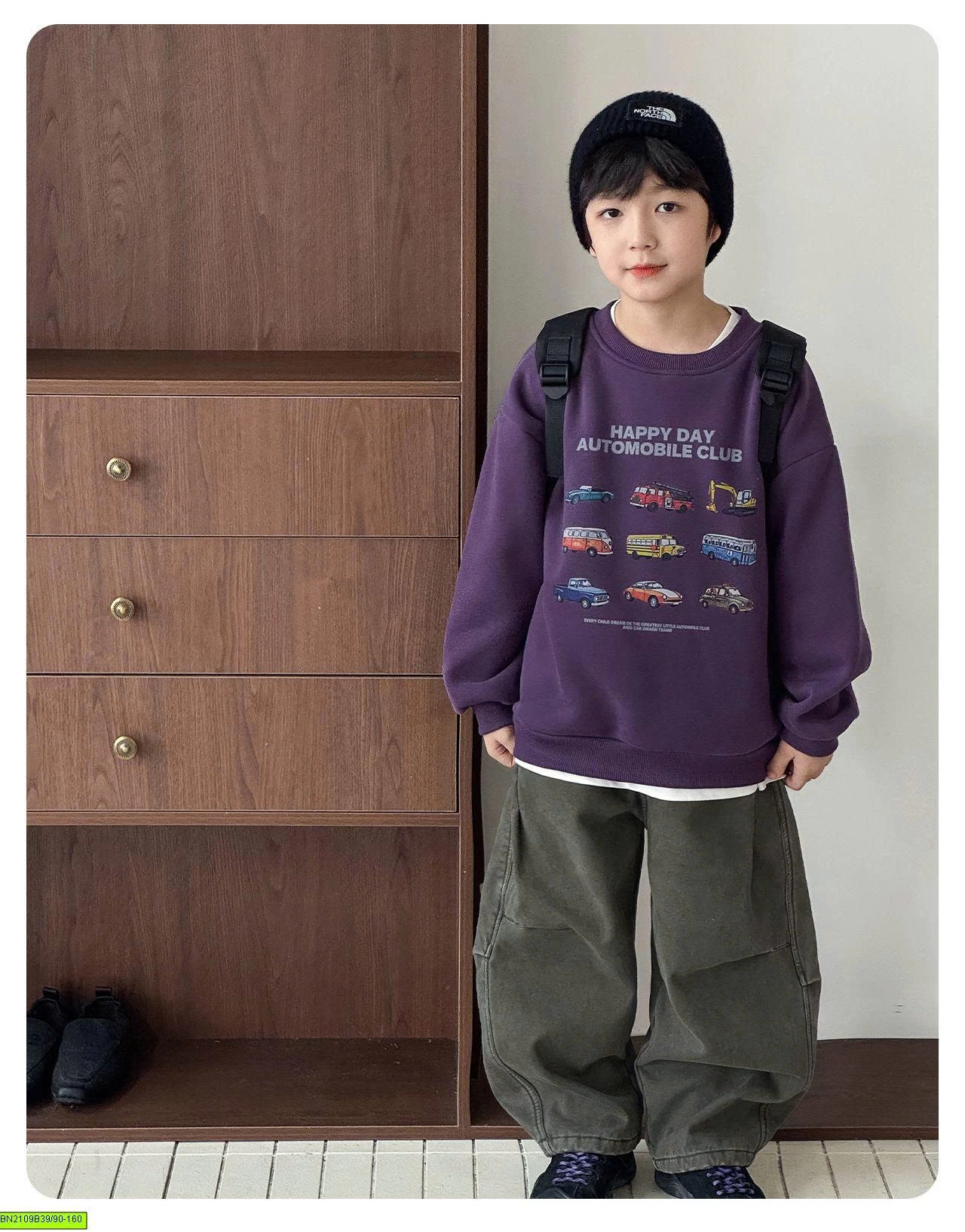 ÁO NỈ IN HÌNH Ô TÔ LÓT LÔNG CỪU