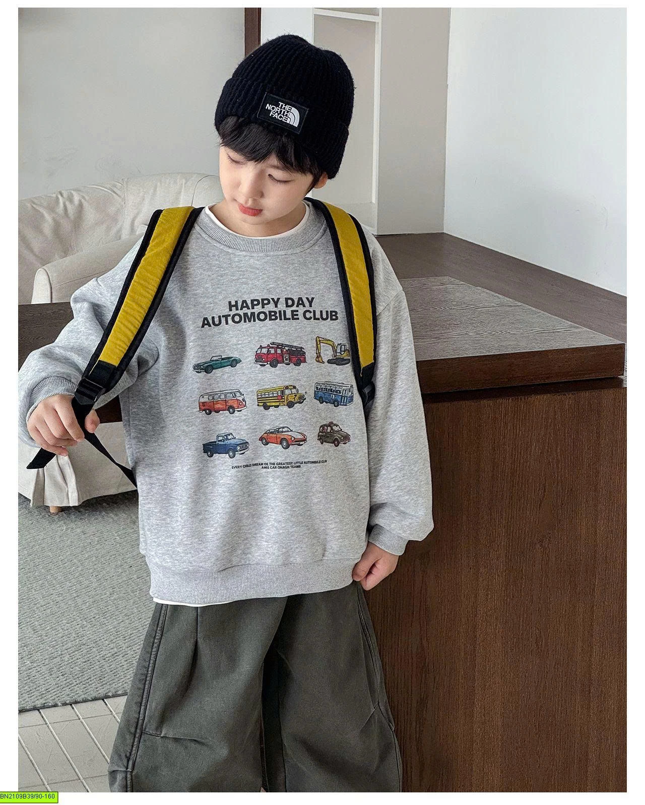 ÁO NỈ IN HÌNH Ô TÔ LÓT LÔNG CỪU