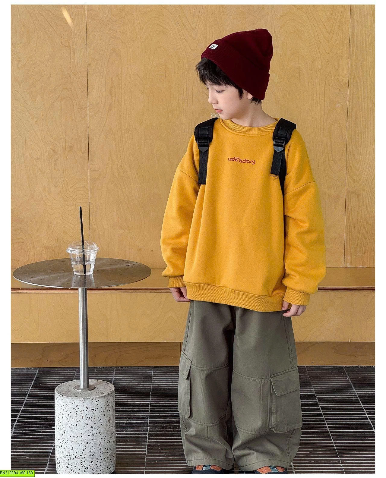 ÁO NỈ CHỮ LƯNG LÓT LÔNG CỪU AOAOKIDS