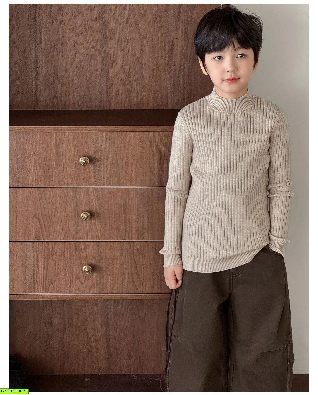 ÁO LEN TRƠN CAO CỔ AOAOKIDS