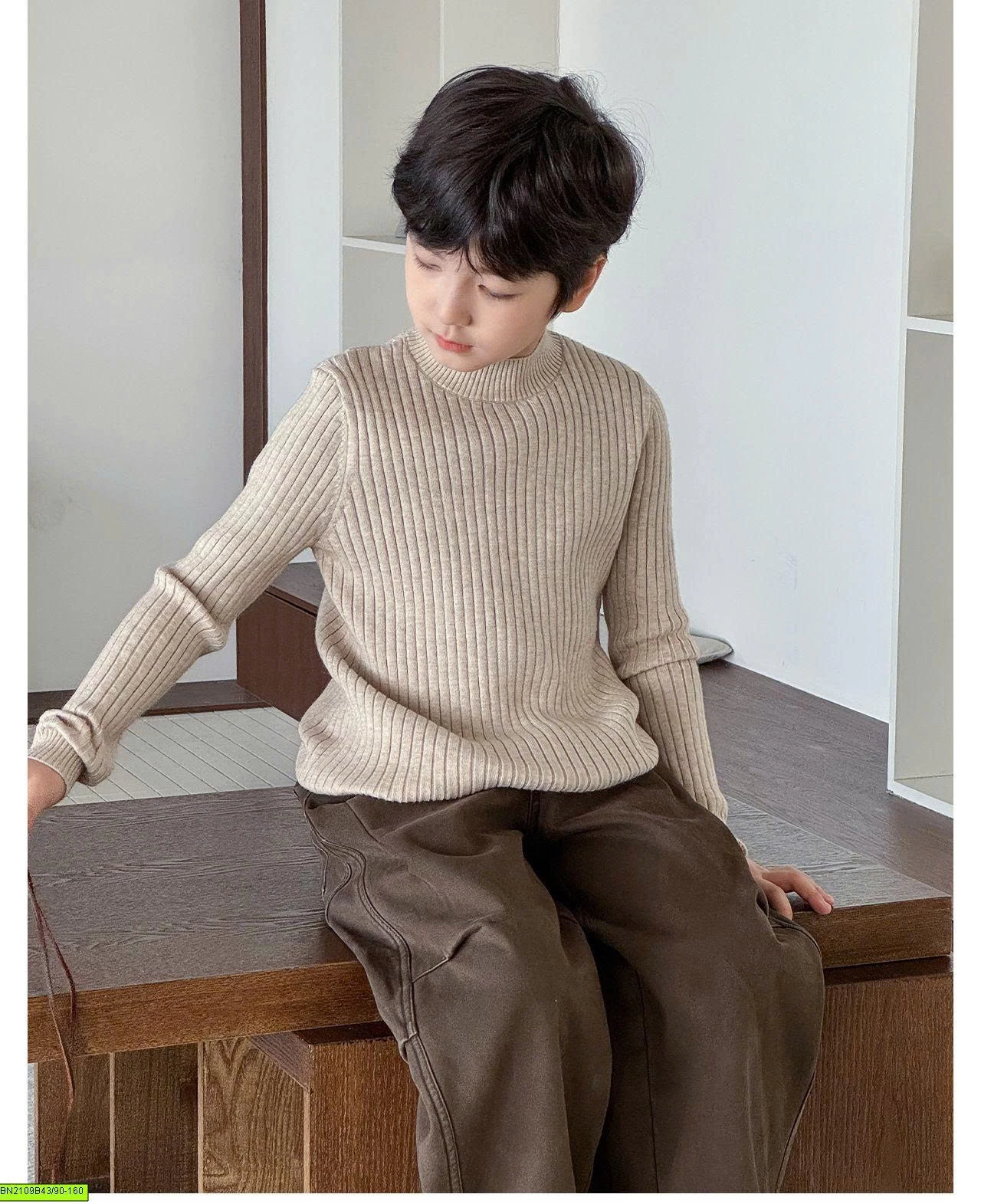ÁO LEN TRƠN CAO CỔ AOAOKIDS