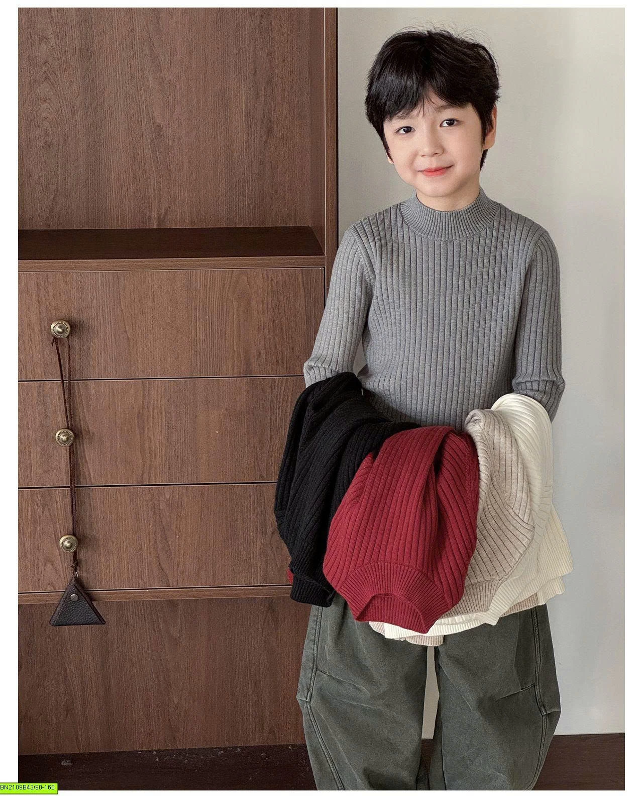 ÁO LEN TRƠN CAO CỔ AOAOKIDS