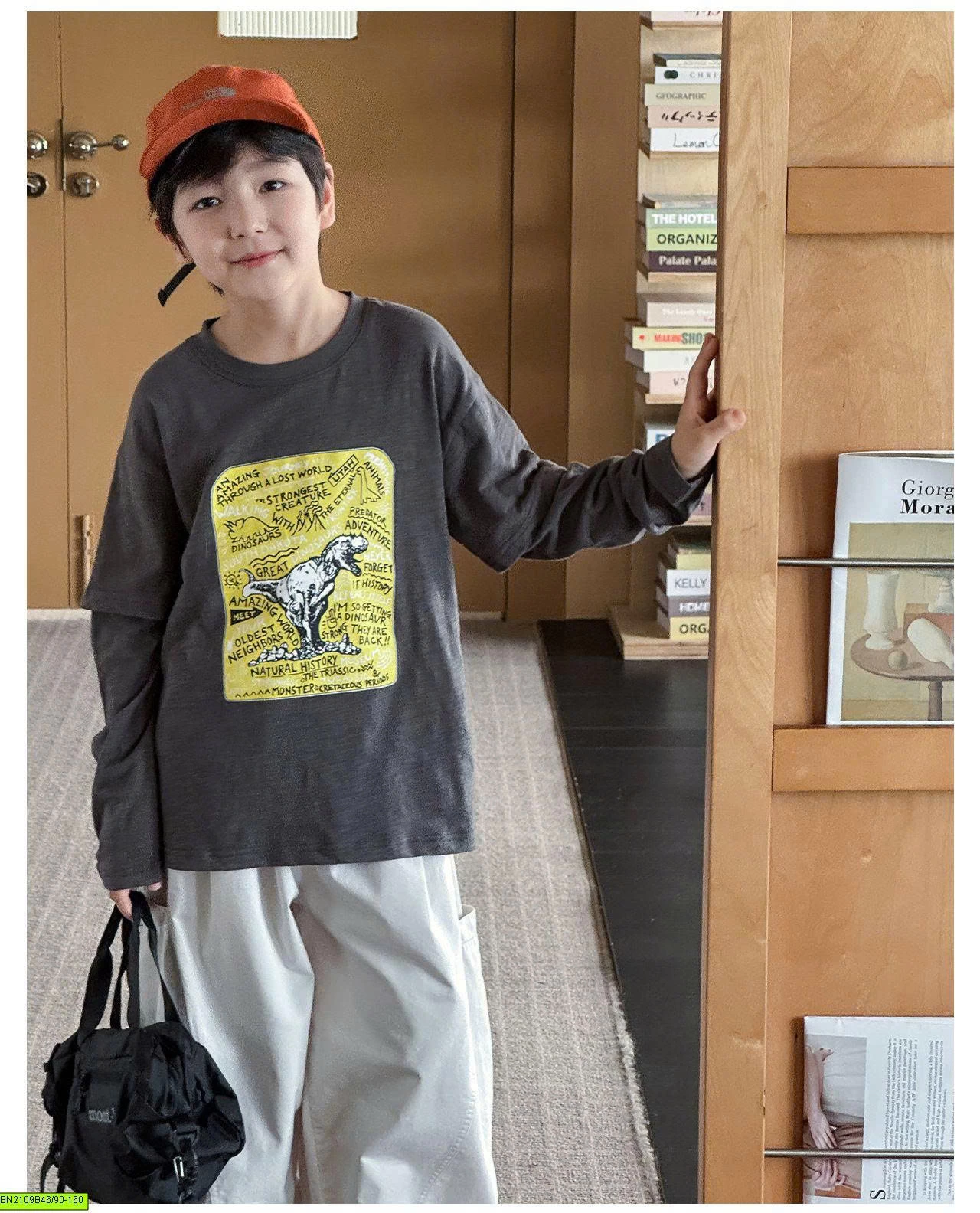 ÁO THUN KHỦNG LONG TAY NỐI AOAOKIDS