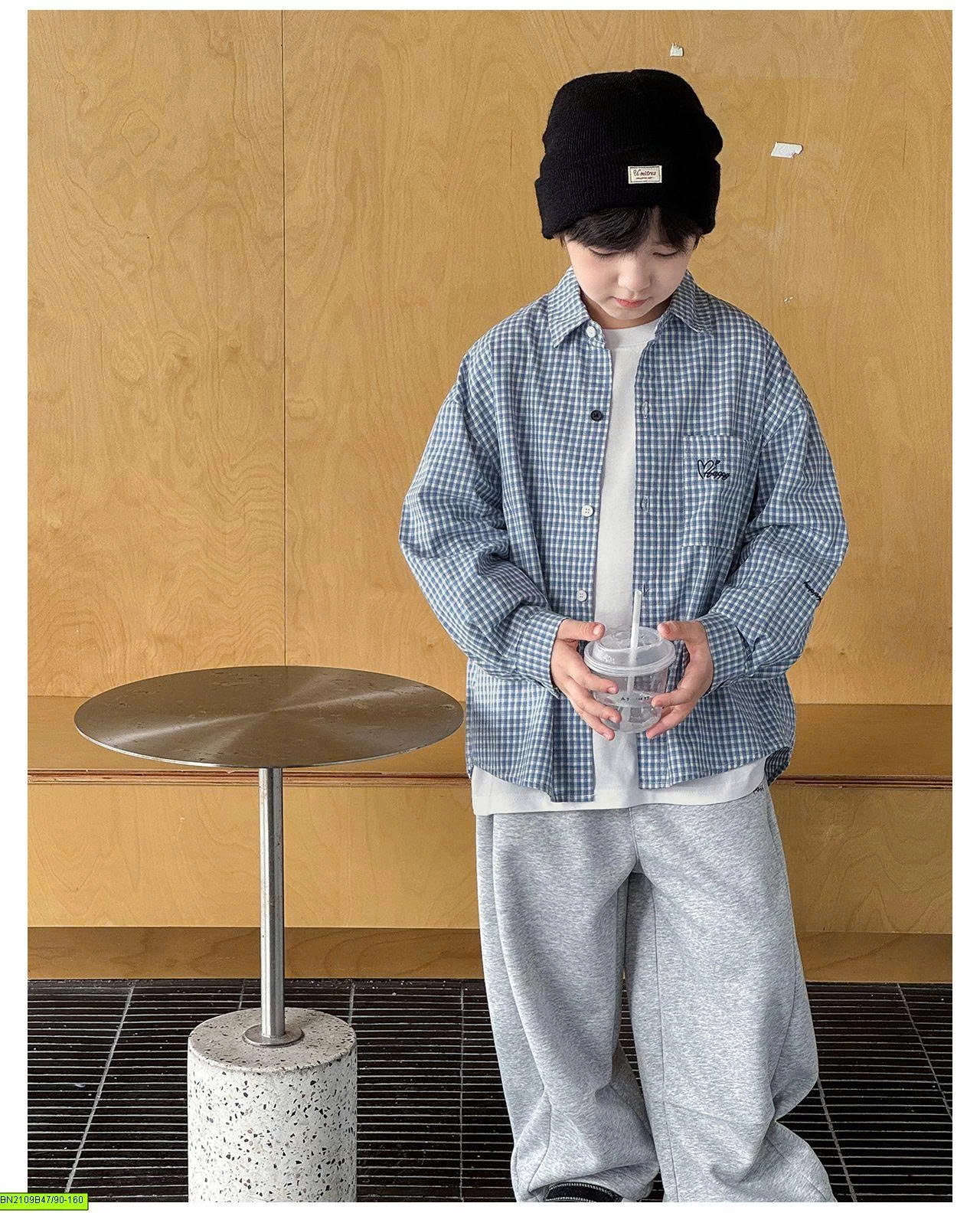 ÁO SƠ MI CARO NHỎ AOAOKIDS