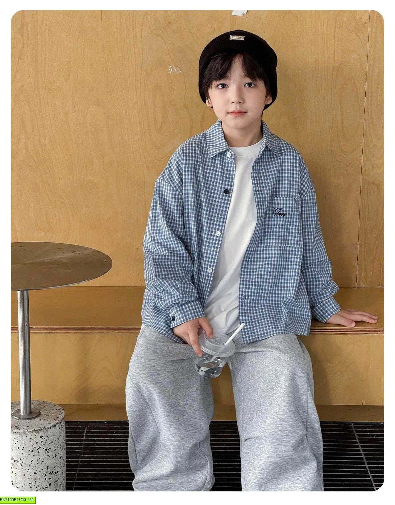 ÁO SƠ MI CARO NHỎ AOAOKIDS