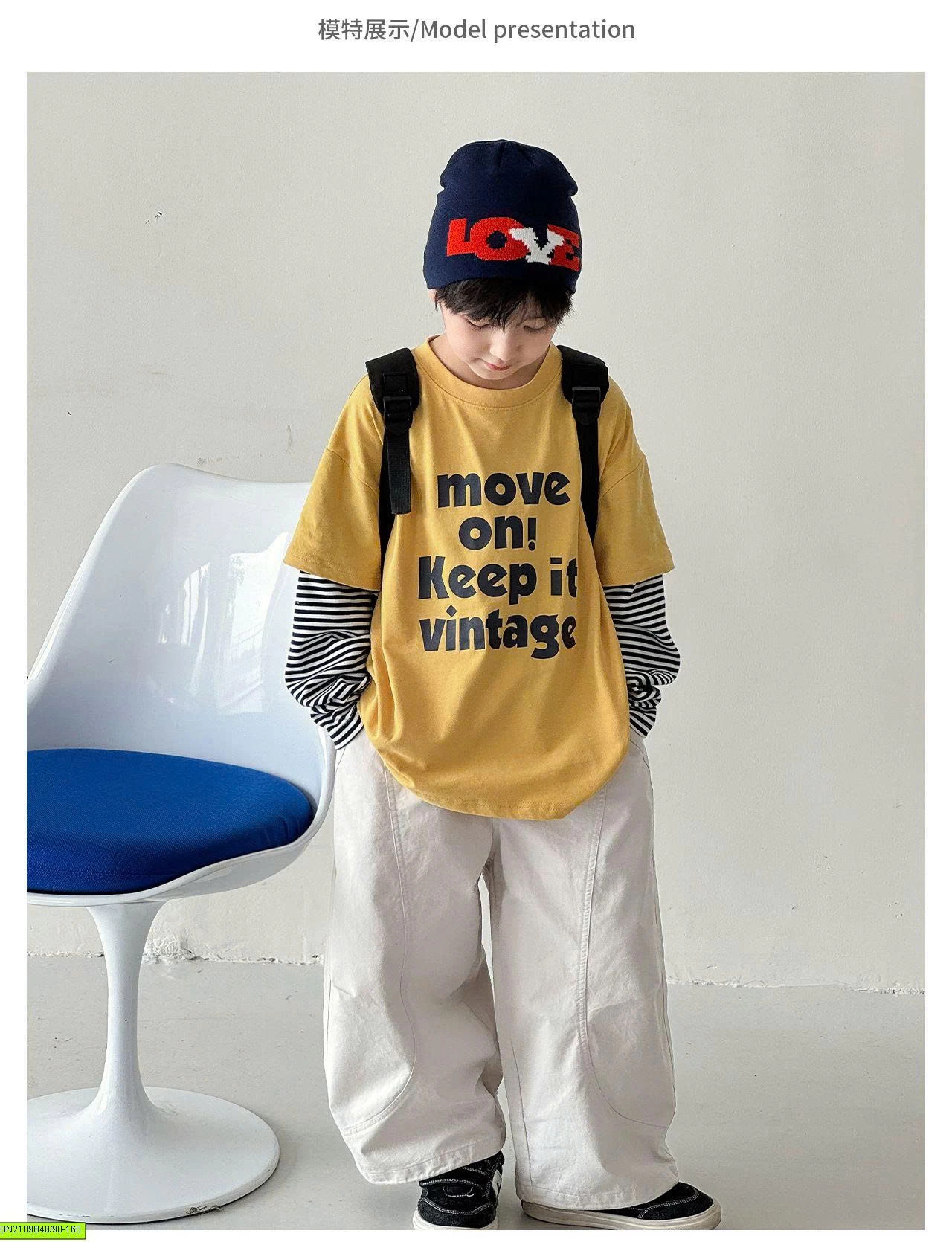 ÁO THUN CHỮ TAY KẺ AOAOKIDS