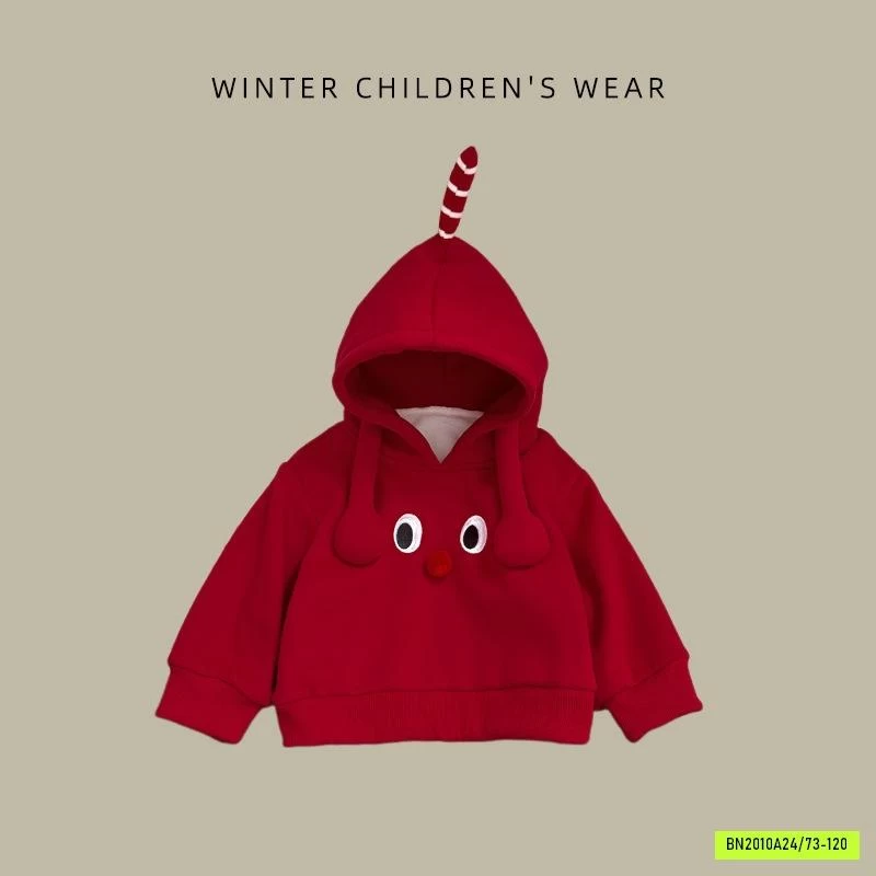 SÉT ÁO HOODIE ĐỎ LÓT LÔNG