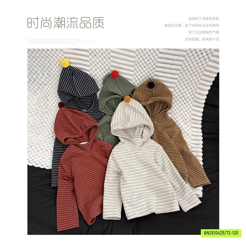 HOODIE NỈ KẺ SZ NHÍ