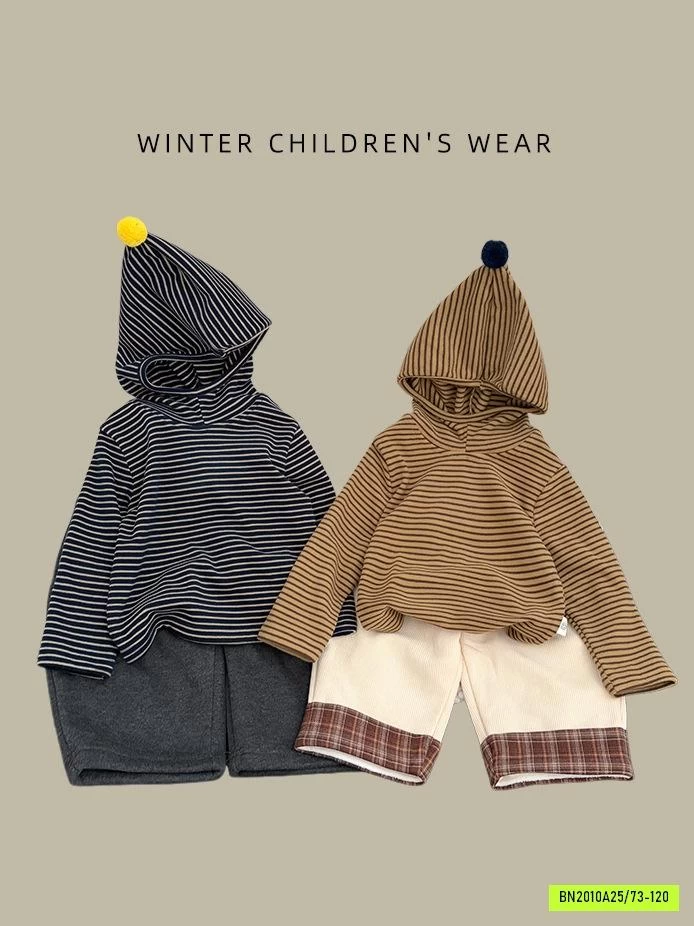 HOODIE NỈ KẺ SZ NHÍ
