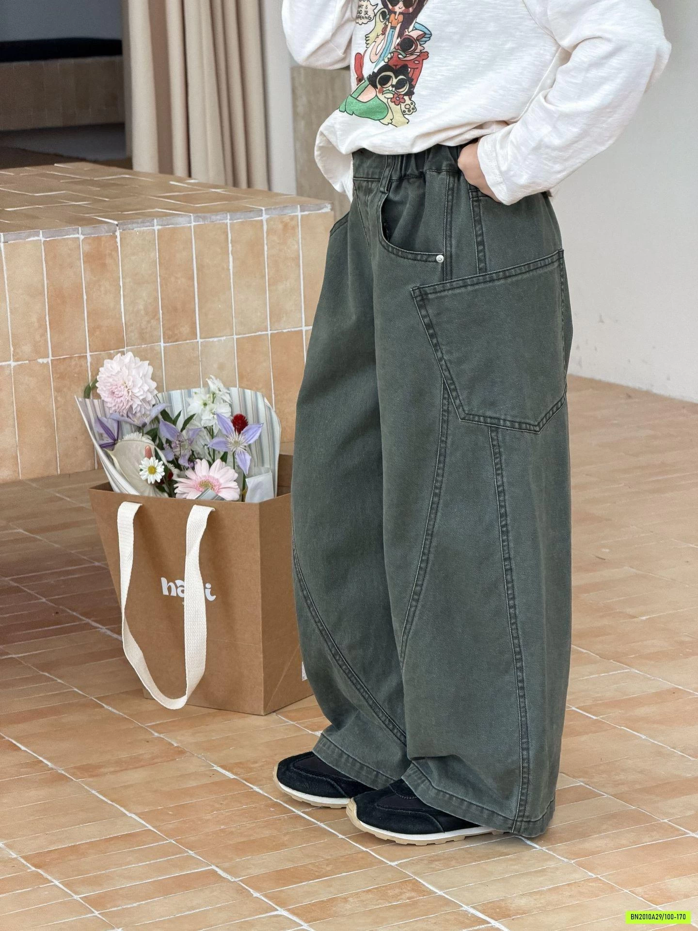JEANS BAGGY MÀU 26E458 AMBB