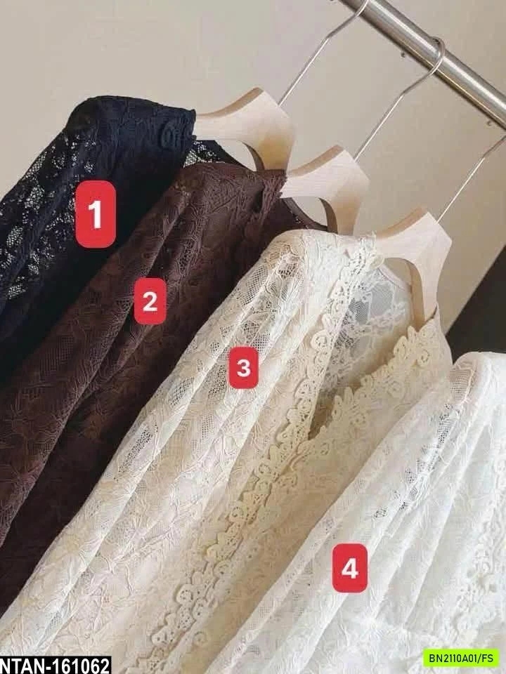 ÁO REN CỔ V NHÀ ANNA