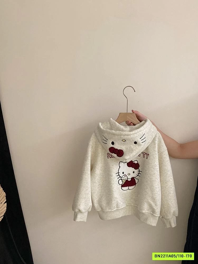 KHOÁC NỈ KITTY LÓT NHUNG