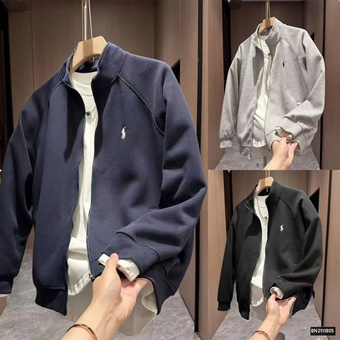 ÁO NỈ NAM LOGO NGỰA KÉO KHÓA