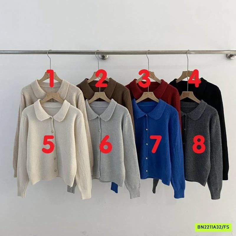 KHOÁC LEN CỔ SEN TRƠN HÀN QUỐC