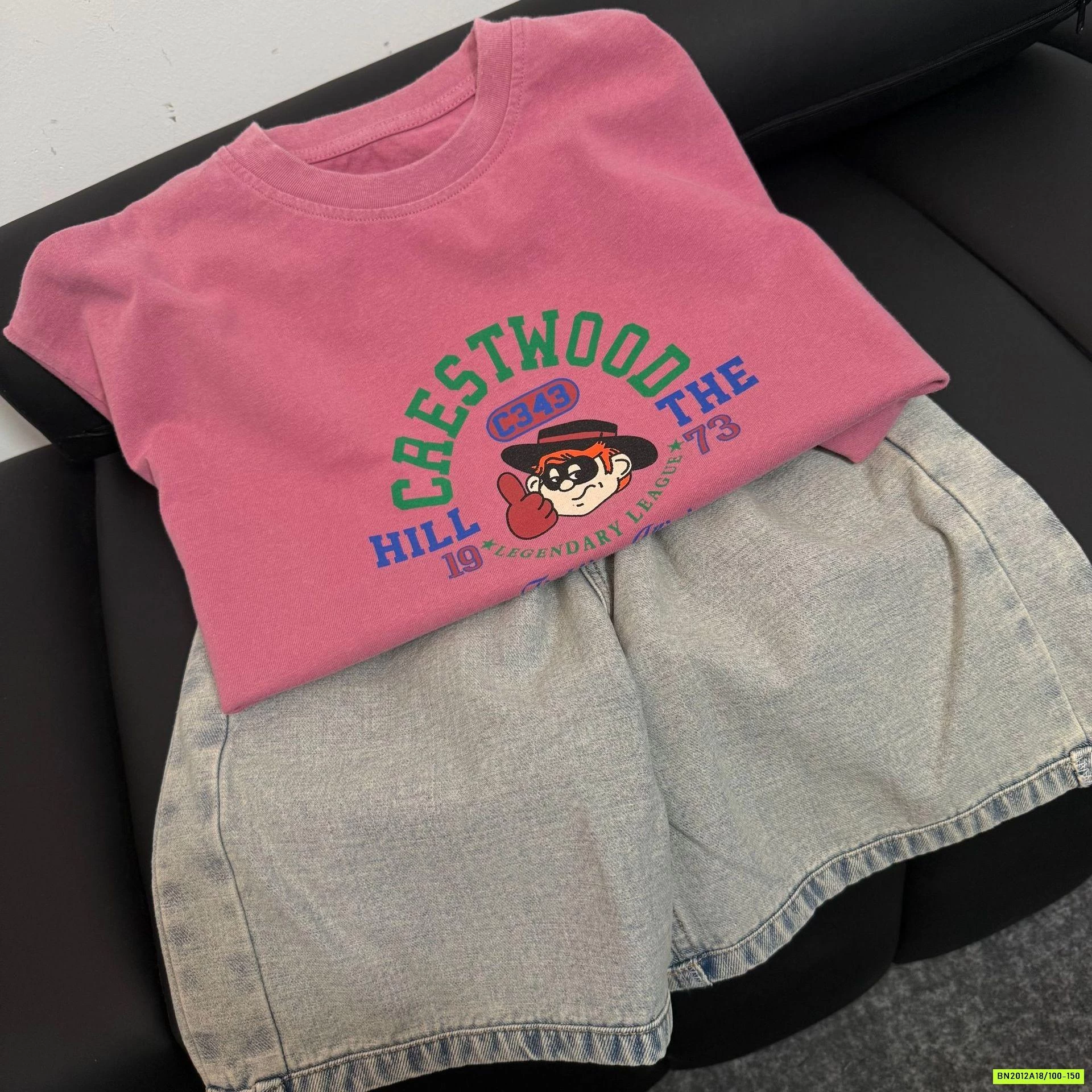 SÉT ÁO HỒNG MIX SHORT JEANS