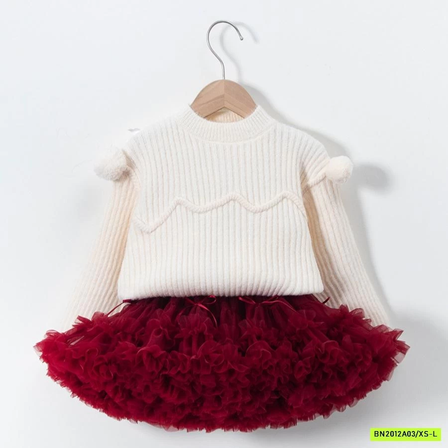 CHÂN VÁY TUTU BỒNG GẮN NƠ