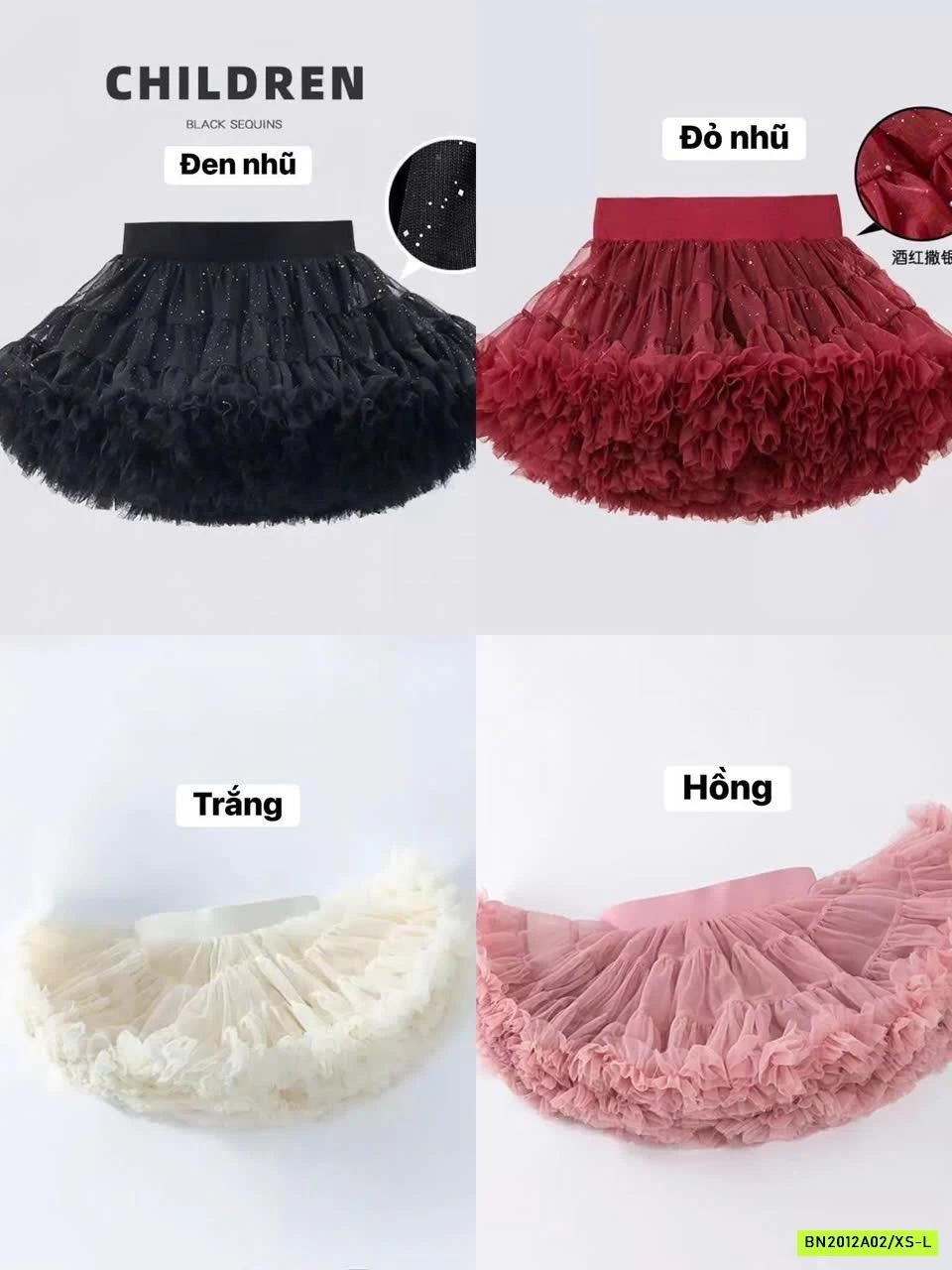CHÂN VÁY TUTU BỒNG BỀNH