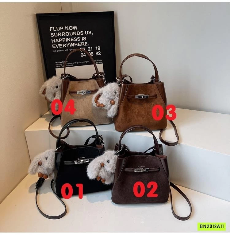 GIỎ XÁCH DA LỘN KÈM MÓC